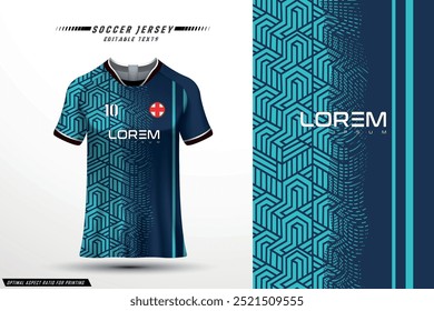 jersey pattern design, illustration, textile background for sports t-shirt, football jersey shirt for football.