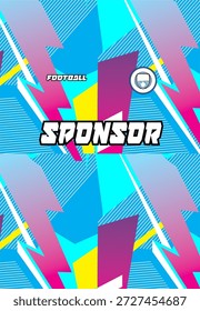 Patrón de Jersey Listo para imprimir para el uniforme de actividad deportiva