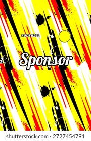 Patrón de Jersey Listo para imprimir para el uniforme de actividad deportiva