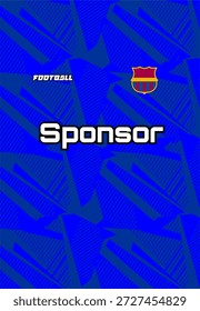 Patrón de Jersey Listo para imprimir para el uniforme de actividad deportiva