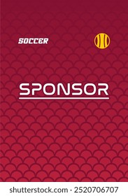 Plantilla de ropa de fútbol de patrón de jersey