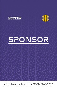 jersey pattern template design for soccer apparel