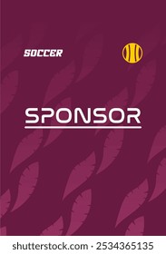 jersey pattern template design for soccer apparel