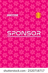 Plantilla de patrón de jersey floral sport
