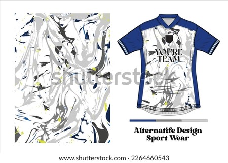 Jersey pattern, Tshirt abstract texture background for extreme sports jersey, racing, soccer, gaming, motocross, cycling, volley, front mockup with cmyk color palette