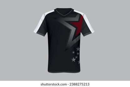 Jersey für Spieler, Vektordesign bearbeitet