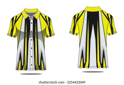 jersey polo uniform template vector
