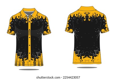 jersey polo uniform template vector
