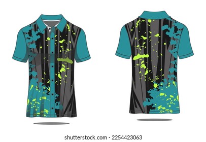 jersey polo uniform template vector
