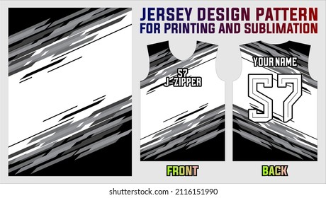 jersey printing design pattern for soccer, badminton, basketball, volleyball, gaming, racing and fishing team uniforms