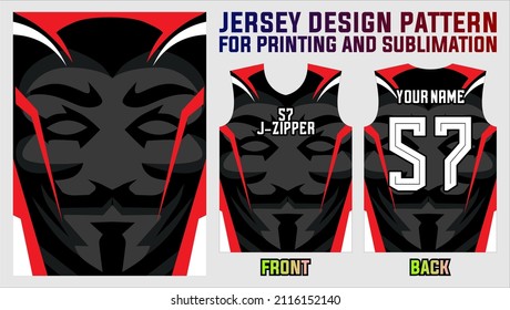 jersey printing design pattern for soccer, badminton, basketball, volleyball, gaming, racing and fishing team uniforms