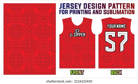 jersey printing design pattern for soccer, badminton, basketball, volleyball, gaming, racing and fishing team uniforms