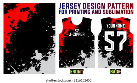 jersey printing design pattern for soccer, badminton, basketball, volleyball, gaming, racing and fishing team uniforms