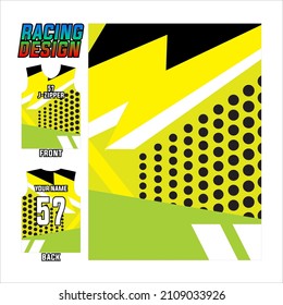 jersey printing and sublime design for racing sports. colorful abstract design illustration for sports team