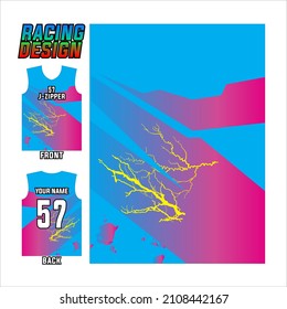jersey printing and sublime pattern design illustration for racing sport