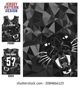 Jersey Printing T-shirt Vector Pattern For Soccer, Badminton, Volleyball, Basketball, Cycling, Etc