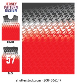 jersey printing t-shirt vector pattern for soccer, badminton, volleyball, basketball, cycling, etc