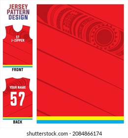 jersey printing t-shirt vector pattern for soccer, badminton, volleyball, basketball, cycling, etc