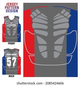 jersey printing t-shirt vector pattern for soccer, badminton, volleyball, basketball, cycling, etc