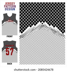 jersey printing t-shirt vector pattern for soccer, badminton, volleyball, basketball, cycling, etc