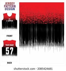 jersey printing t-shirt vector pattern for soccer, badminton, volleyball, basketball, cycling, etc