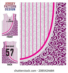 jersey printing t-shirt vector pattern for soccer, badminton, volleyball, basketball, cycling, etc