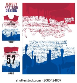 jersey printing t-shirt vector pattern for soccer, badminton, volleyball, basketball, cycling, etc