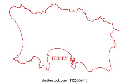 Jersey red line map