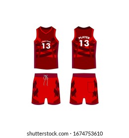 jersey for running and basketball tank top design template, Sport jersey mockup. uniform front and back view.