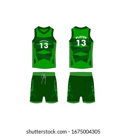 jersey for running and basketball tank top design template, Sport jersey mockup. uniform front and back view.