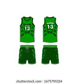 jersey for running and basketball tank top design template, Sport jersey mockup. uniform front and back view.