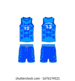 jersey for running and basketball tank top design template, Sport jersey mockup. uniform front and back view.