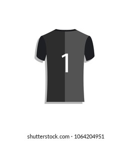 Jersey Soccer Number 1 Vector Template Design Illustration