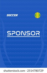 Modelo de futebol de Jersey design para sublimação