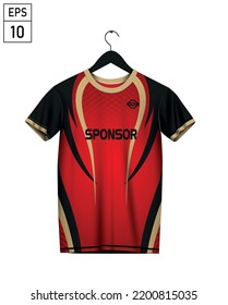 Jersey  Sport Design Templatesoccer Jersey Mockupuniform Stock Vector