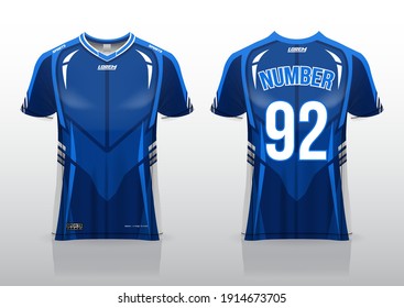 jersey sport shirt template design for running Sport, 
basket ball, soccer uniform in front view, back view. Shirt mock up Vector,
design very simple and easy to custom