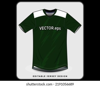 jersey sport shirt template design for soccer Sport, basket ball, running uniform in front view, Shirt  mockup Vector, design very simple and easy to custom