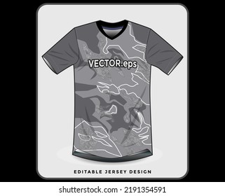 jersey sport shirt template design for soccer Sport, basket ball, running uniform in front view, Shirt  mockup Vector, design very simple and easy to custom