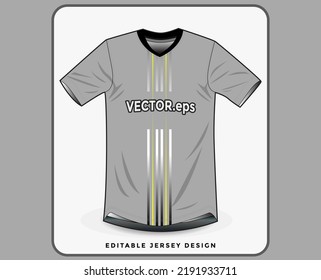 jersey sport shirt template design for soccer Sport, basket ball, running uniform in front view, Shirt  mockup Vector, design very simple and easy to custom