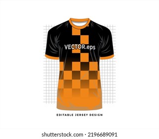 jersey sport shirt template design for soccer Sport, basket ball, running uniform in front view, Shirt  mockup Vector, design very simple and easy to custom