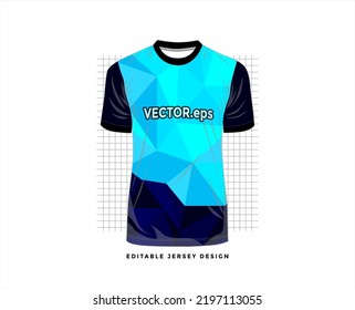 jersey sport shirt template design for soccer Sport, basket ball, running uniform in front view, Shirt  mockup Vector, design very simple and easy to custom