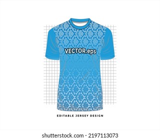 jersey sport shirt template design for soccer Sport, basket ball, running uniform in front view, Shirt  mockup Vector, design very simple and easy to custom