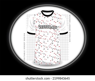 jersey sport shirt template design for soccer Sport, basket ball, running uniform in front view, Shirt  mockup Vector, design very simple and easy to custom
