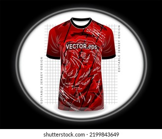 jersey sport shirt template design for soccer Sport, basket ball, running uniform in front view, Shirt  mockup Vector, design very simple and easy to custom