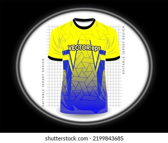 jersey sport shirt template design for soccer Sport, basket ball, running uniform in front view, Shirt  mockup Vector, design very simple and easy to custom