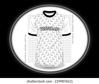 jersey sport shirt template design for soccer Sport, basket ball, running uniform in front view, Shirt  mockup Vector, design very simple and easy to custom