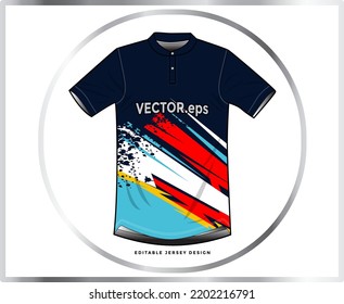 jersey sport shirt template design for soccer Sport, basket ball, running uniform in front view, Shirt  mockup Vector, design very simple and easy to custom
