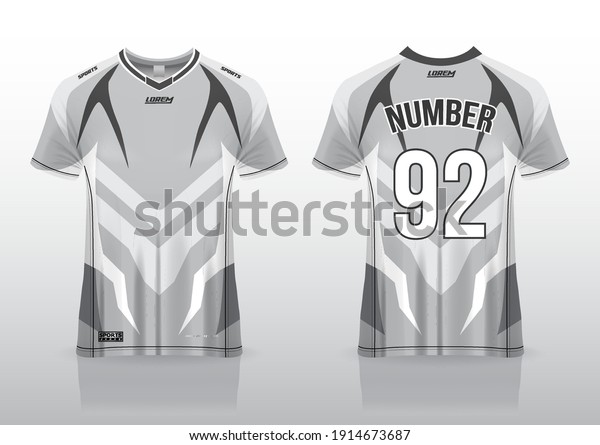 jersey\
sport shirt template design for running Sport, \
basket ball,\
soccer uniform in front view, back view. Shirt mock up\
Vector,\
design very simple and easy to\
custom