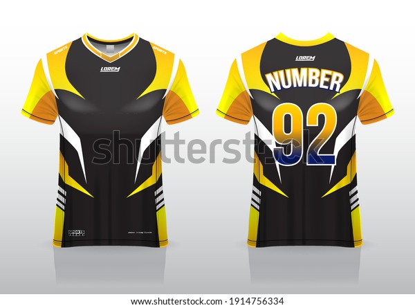 jersey\
sport shirt template design for running Sport, \
basket ball,\
soccer uniform in front view, back view. Shirt mock up\
Vector,\
design very simple and easy to\
custom