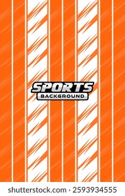 Jersey sport stripes pattern orange background